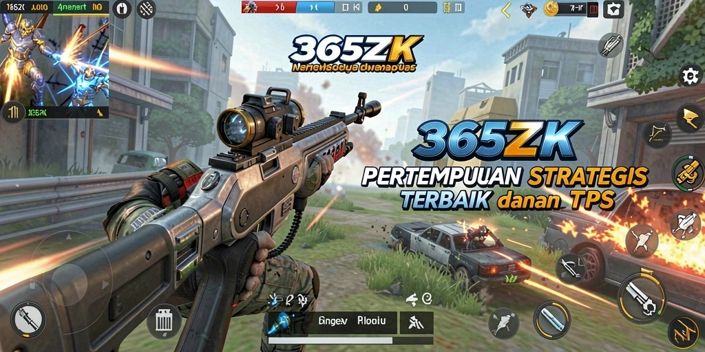 Gameplay seru dalam 365ZK dengan aksi tembak-menembak yang intens.