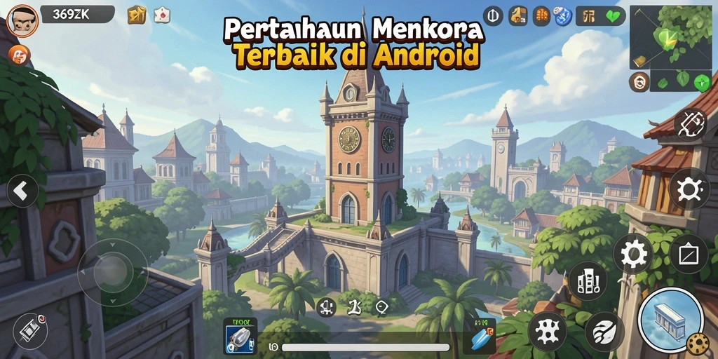 Tangkapan layar menampilkan gameplay seru dari Tower Defense 369ZK.