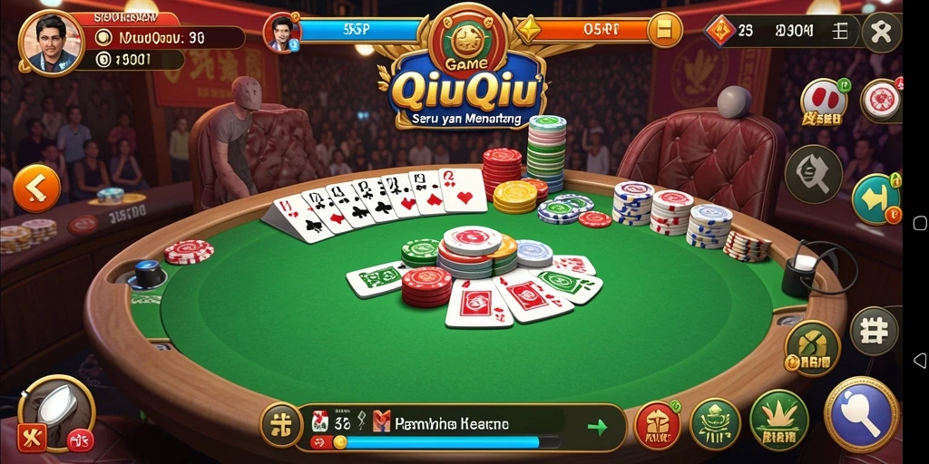 Tampilan utama gameplay QiuQiu yang seru di 55RP.