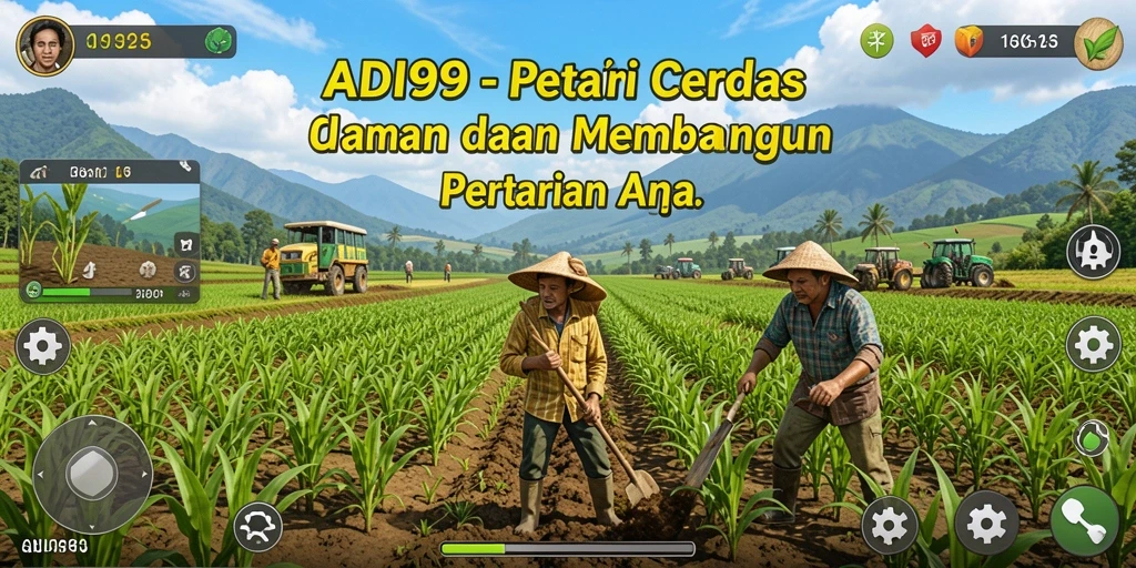 Gameplay seru dalam ADI99 dengan beragam aktivitas pertanian.