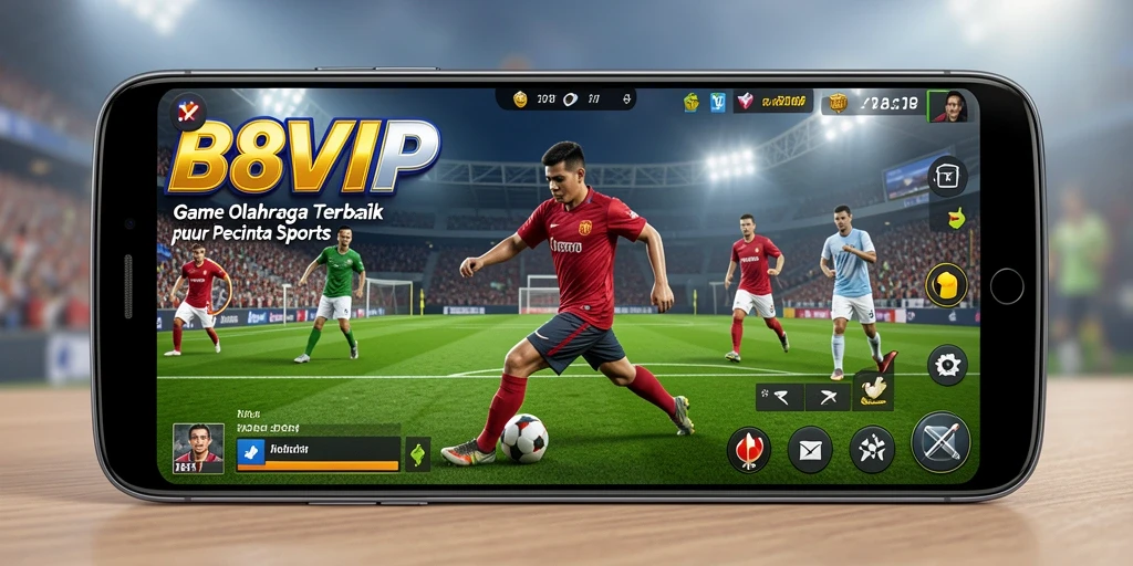 Screenshot utama B8VIP yang menampilkan aksi seru dari gameplay olahraga.