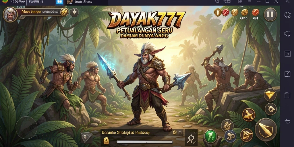 Tampilan gameplay seru di dunia ARPG DAYAK777.
