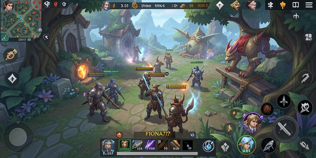 Tampilan atraktif gameplay FIONA77 yang memikat para pemain MMORPG.