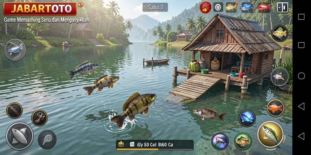 Gambar tampilan gameplay memancing di JABARTOTO.