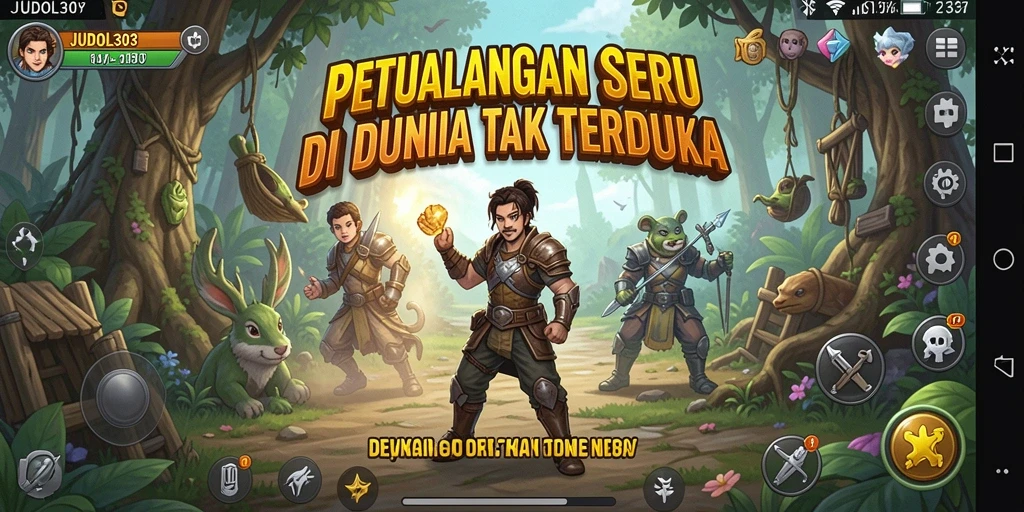 Tampilan gameplay JUDOL303 yang menarik dalam misi petualangan.