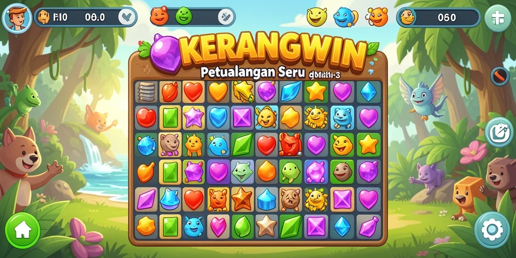 Gameplay seru dan penuh warna dari KERANGWIN.
