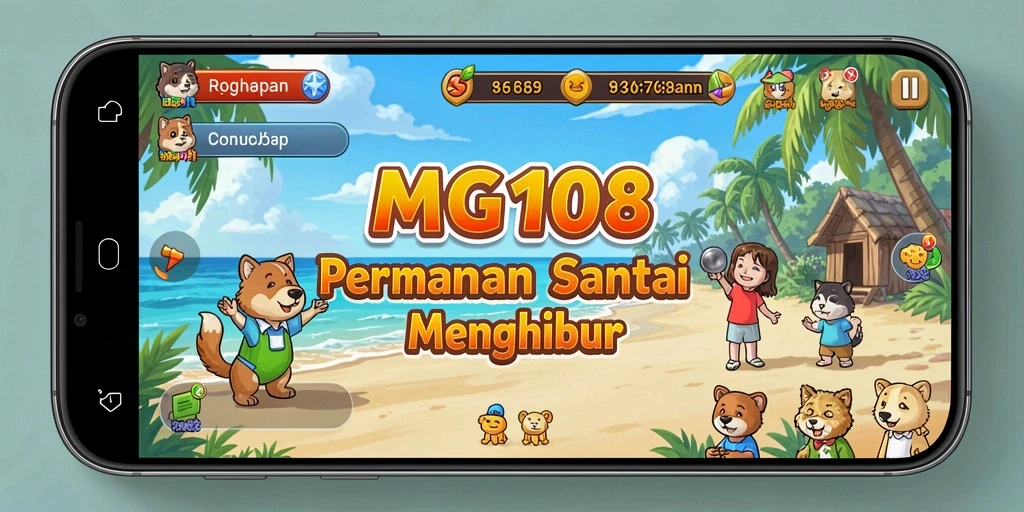Tampilan menarik dari gameplay MG108 yang seru dan menghibur.
