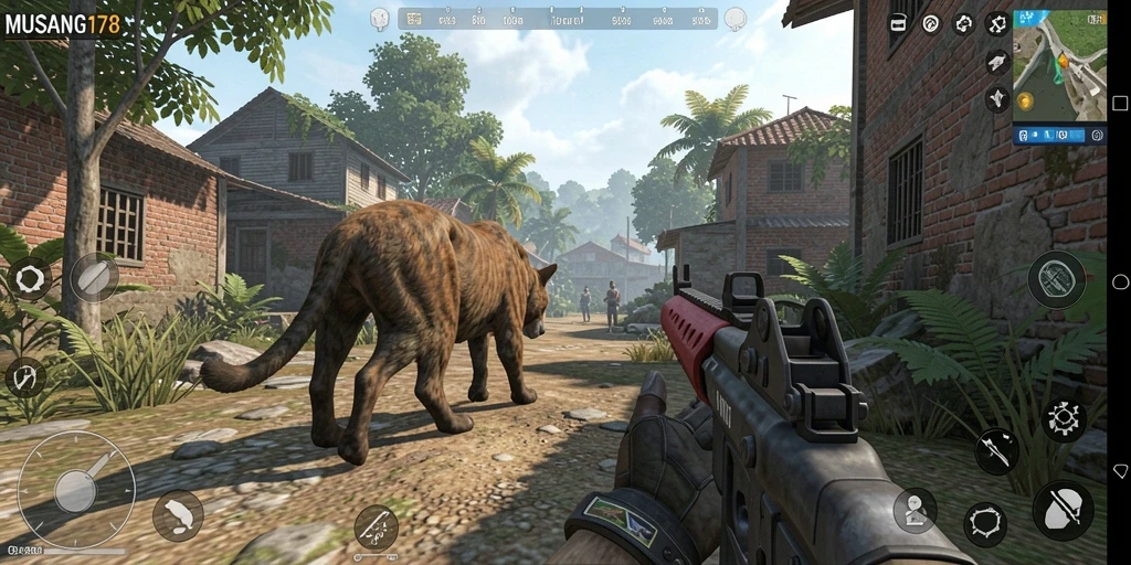 Tangkapan layar gameplay mendebarkan dari MUSANG178.