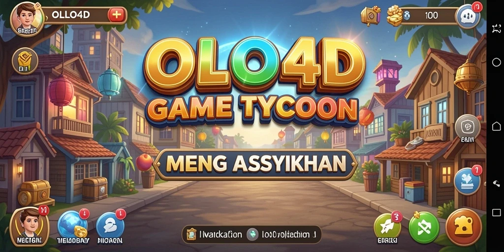 Screenshot utama OLLO4D menunjukkan keseruan gameplay Tycoon yang dinamis.