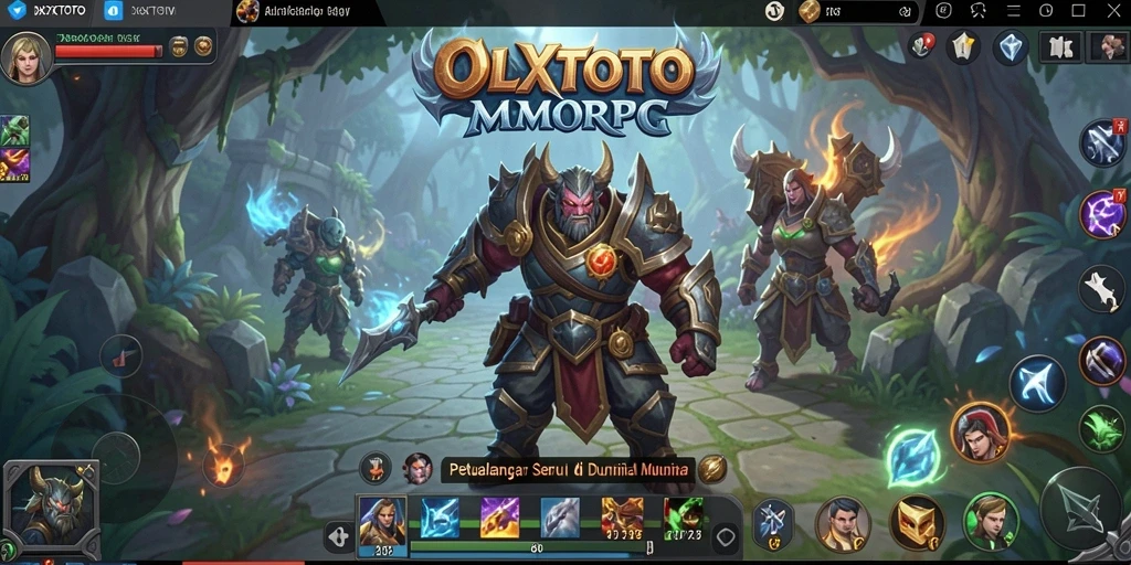 Gameplay OLXTOTO yang menampilkan petualangan epik di dunia MMORPG.