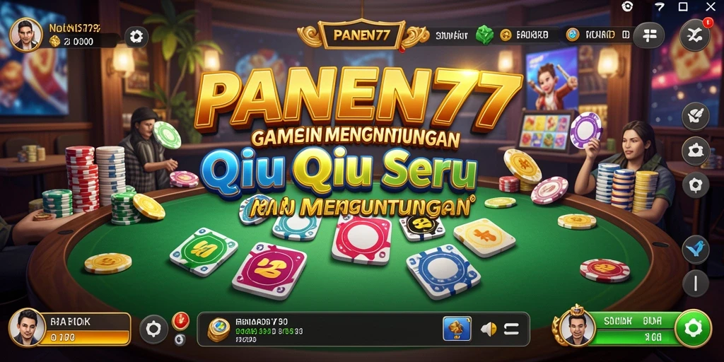 Gameplay QiuQiu yang seru dan interaktif di PANEN77.