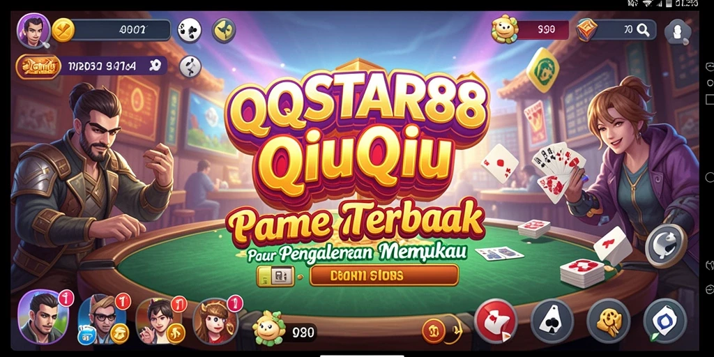Screenshot utama QQSTAR88 menampilkan gameplay intens dan seru dalam QiuQiu.