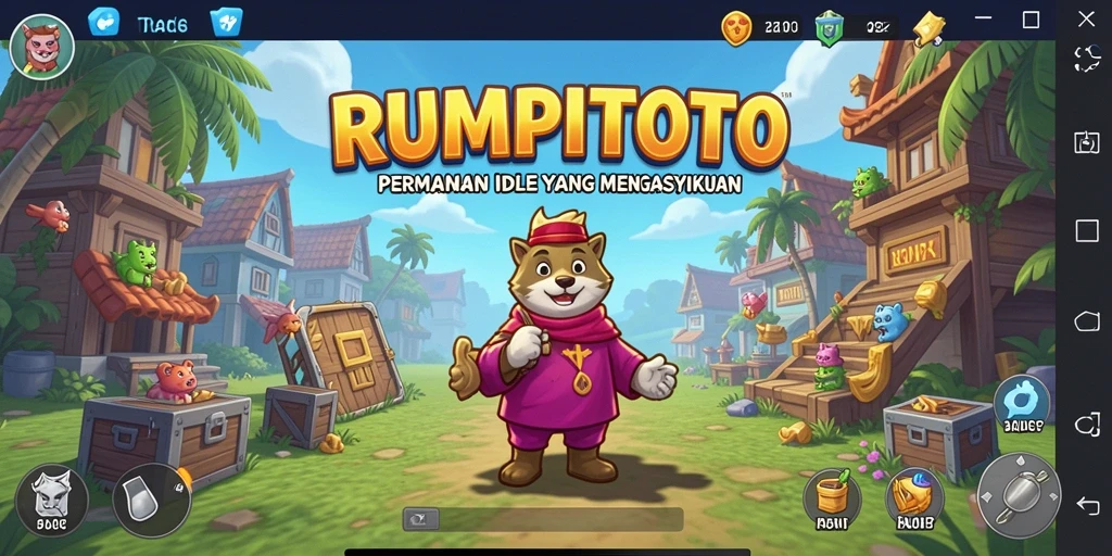 Tampilan gameplay <strong>RUMPITOTO</strong> yang menarik dan penuh warna.