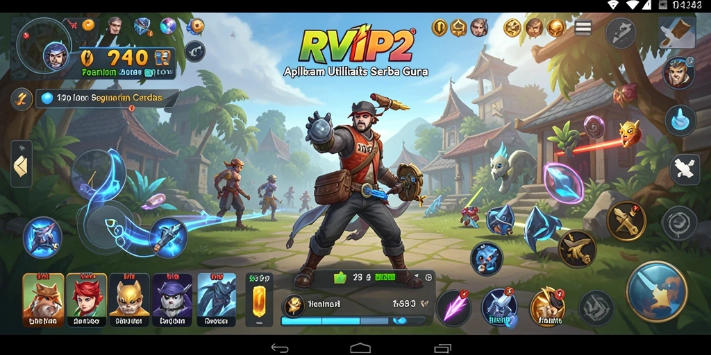 Screenshot utama RVIP2 menampilkan antarmuka aplikasi utilitas yang user-friendly.