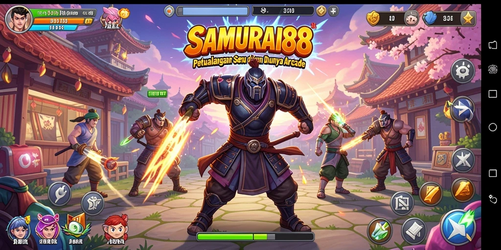 Screenshot SAMURAI88 menampilkan aksi seru dalam game Arcade.