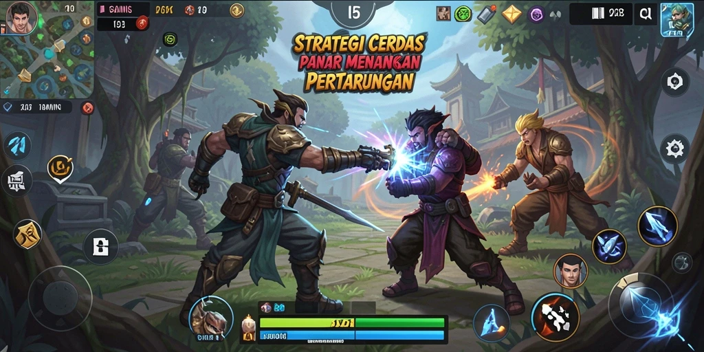 Screenshot utama menunjukkan aksi seru dalam SOBATGAMING dengan strategi yang mendebarkan.