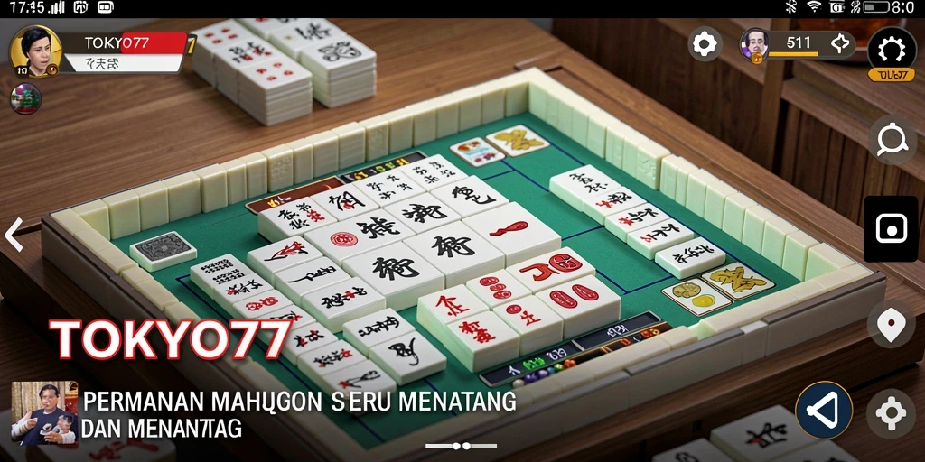Tangkapan layar gameplay TOKYO77 menampilkan pengalaman Mahjong yang menarik.