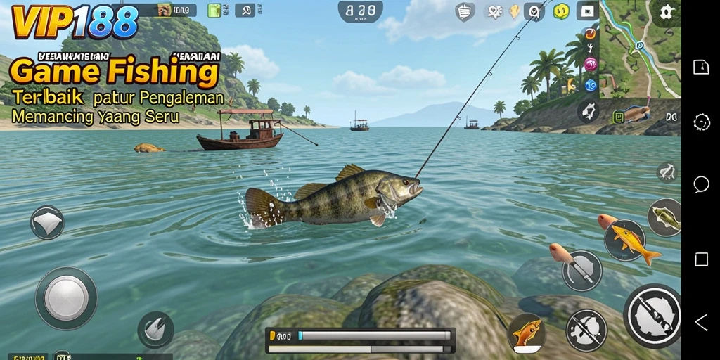 Tampilan gameplay seru dalam VIP188 dengan aksi memancing yang mendebarkan.
