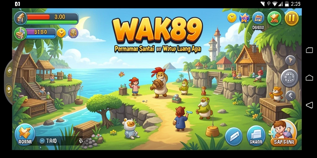 Tampilan gameplay WAK89 yang menarik dan penuh warna.